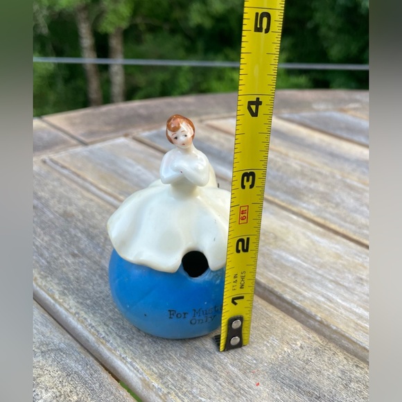 Vintage Art Deco 1920S Porcelain Half Doll, Mustard Jar, Naughty Flapper Girl - Picture 8 of 9